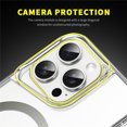 thumbnail image 5 of Magnetic Transparent Shockproof Case For iPhone 16 Pro Max 15 Plus 14 13 12 For Magsafe Wireless Charging Hard Acrylic PC Cover Orange For iPhone 16 Pro, 5 of 5