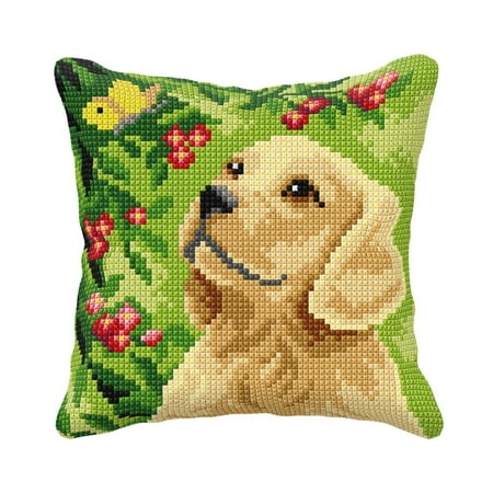 UPC: 5902067328644 | Cushion cross stitch kit Dog 99059