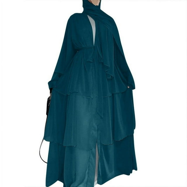 Gspmoly Robes d'Été pour Femmes 2025, Robe Cardigan Ample Colorée à Grande Manches Longues pour Femmes, Robe à Manches Longues à Col en V, Robes de Soirée pour Femmes Économies d'Été