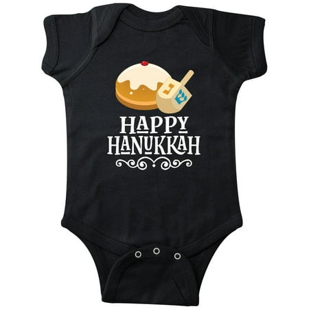 

Inktastic Happy Hanukkah Dreidel Gift Baby Boy or Baby Girl Bodysuit