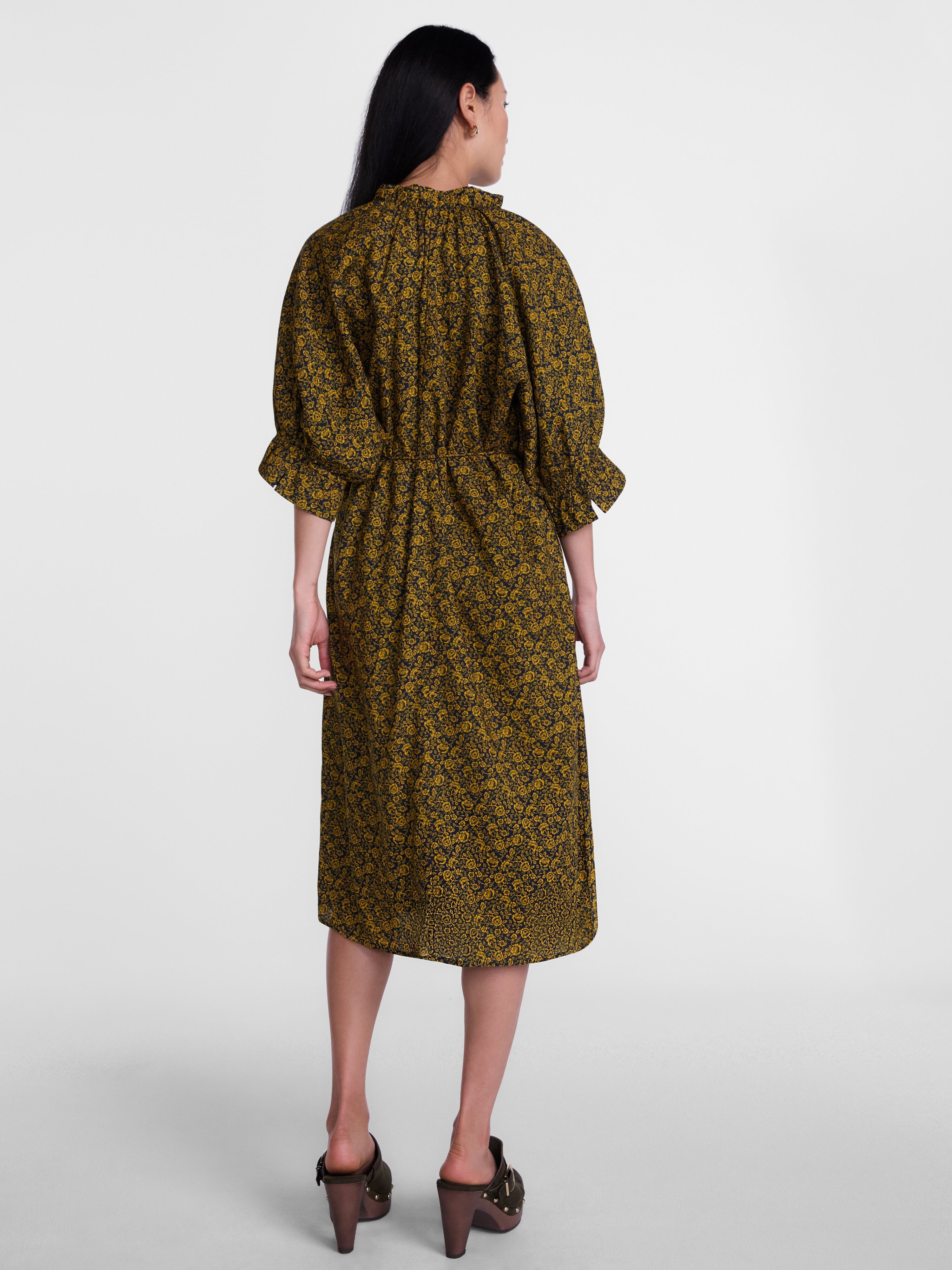 Scenario Women's and Women's Plus Midi Dress with Short Sleeves, Sizes XS-4X