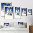 thumbnail image 4 of Designart Christmas Snowman With Cat Traditional Floating Frame Wall Art, 4 of 4