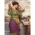 thumbnail image 2 of Godward, John William 25x32 White Modern Wood Framed Museum Art Print Titled - A Fair Reflection, 2 of 4