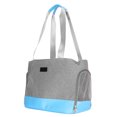 thumbnail image 2 of Bolso portátil para mascotas, perros, gatos, contraste de color, bolso de un solo hombro, para uso saliente, 2 of 13