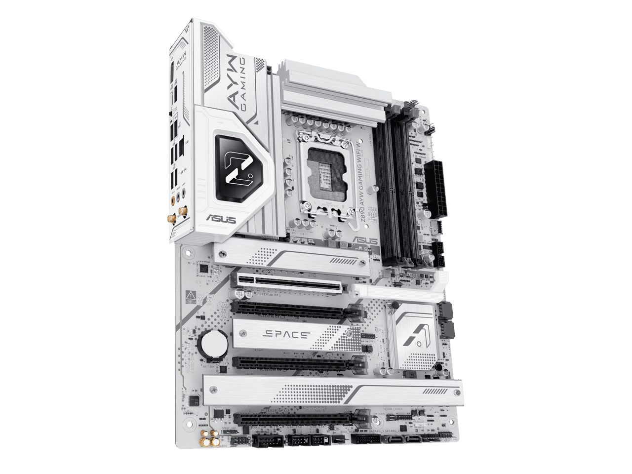 Asus Z890 AYW GAMING WIFI W Gaming Desktop Motherboard - Intel Z890 Chipset - Socket LGA-1851 - ATX (z890aywgamingwifiw)