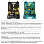 Toolbox,Conditioner Maintenance Tool Set Appliance Air Utility Tape Paper Toolbox Tape Set Appliance Paper Cutter Set Combination Tool Air Conditioner