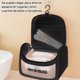 thumbnail image 4 of Cosmetiquera Transparente de 3 Piezas, Bolsa de Baño para Viaje para Mujer, Bolso de Tocador Translúcido Impermeable, Bolsa Neceser Viaje Maquillaje, Cosmetiquera para Maquillaje de Viajes (Negro), 4 of 4
