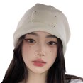 thumbnail image 1 of Coofit Tuque Décontractée Chaude Tricotée Simple Tuque Décontractée Chapeau Ample pour Femmes, 1 of 10