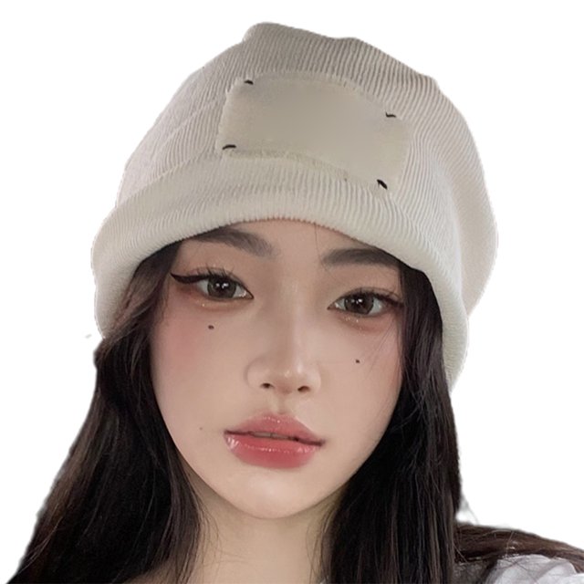 Coofit Tuque Décontractée Chaude Tricotée Simple Tuque Décontractée Chapeau Ample pour Femmes