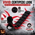 thumbnail image 2 of Centipede Cat Costume 3D Halloween Cosplay Outfit ,Polyester Fabric Forms A Bold Segmented Crawler Look For Felines At Parties Photos And Seasonal Dress Up(Red), 2 of 7