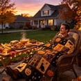 thumbnail image 4 of Vintage Halloween Pumpkin Flannel Quilted Throw Blanket, 60*80in, Cozy Festive Home Textile, Decorative Soft Cover, Ideal Ornament for Living Room Sofa Indoor Holiday Atmosphere Layout, 4 of 8