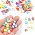thumbnail image 3 of Perlas Ladaypoa de resina, 8 mm, rayas, colores mezclados, 300 unidades, 3 of 7