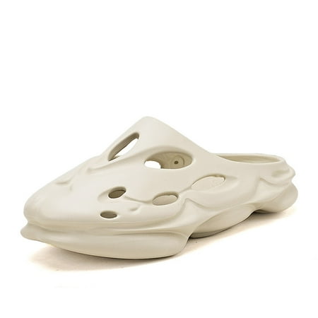 

Mens & Womens Slide Sandals Summer Slippers Slip On Barefoot Quick Dry Beach Pool Shower Soft Footbed