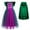 Green, variant on IDOPIP Halloween Costume for Girls Kids Witch Dress with Cape Wig Halloween Sanderson Sister Witch Fancy Dress up Cosplay Suits Role Play Outfits Set 4-5 Years Green