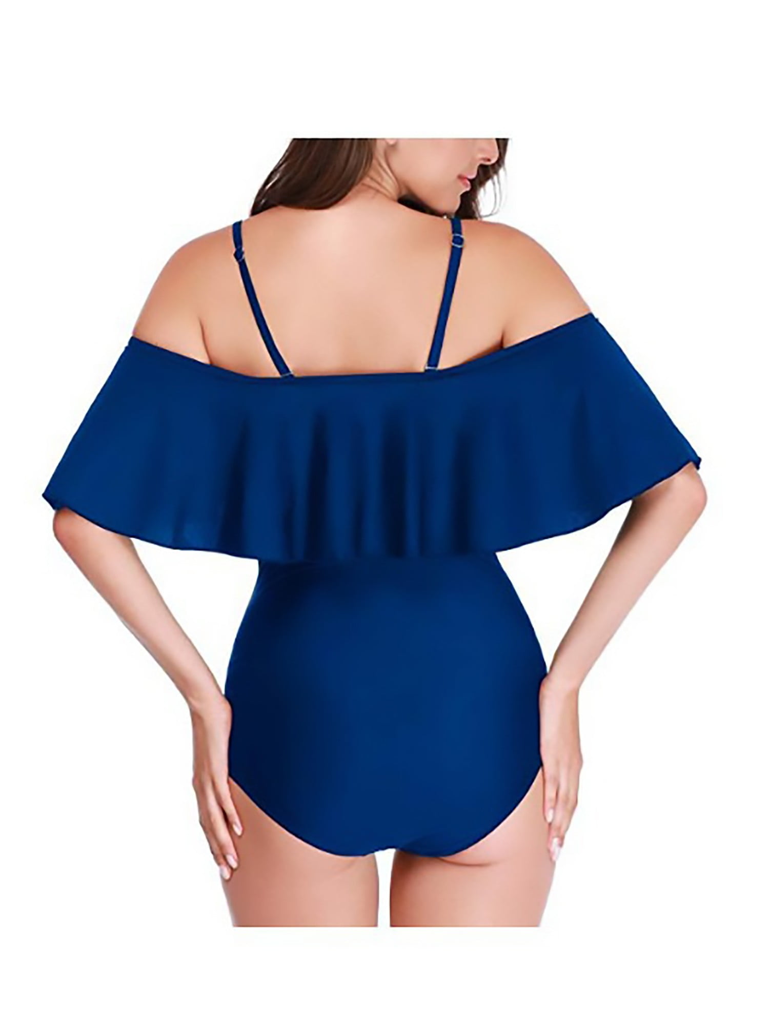 Sexy Ruffled One-piece Swimsuit Beach 