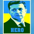 thumbnail image 3 of CafePress - Ukrainian President Zelenskyy Ukraine Flag T Shirt - Women's Traditional Fit Dark T-Shirt, 3 of 4