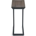 thumbnail image 5 of Skyler 18 inch Wide Solid Mango/Metal Industrial C Side Table in Walnut Brown/Black, Assembled, 5 of 7