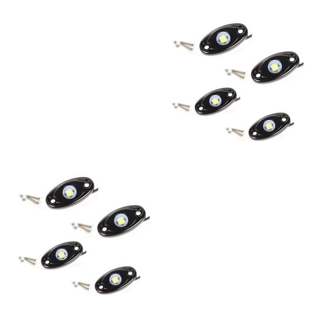 Riwesomey 4 Uds luces de chasis de coche LED neón bajo el coche luz brillante alto brillo camión Trail Rig lámpara atmósferas decorativas Type1 NO1
