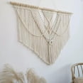 thumbnail image 4 of Colgante de Pared de Macramé, Tapiz de Macramé para Colgar en La Pared, Tapiz de Hojas Tejidas A Mano Bohemio, Decoración Tejida Bohemia para Apartamento, Galería, Sala de Estar, 4 of 9