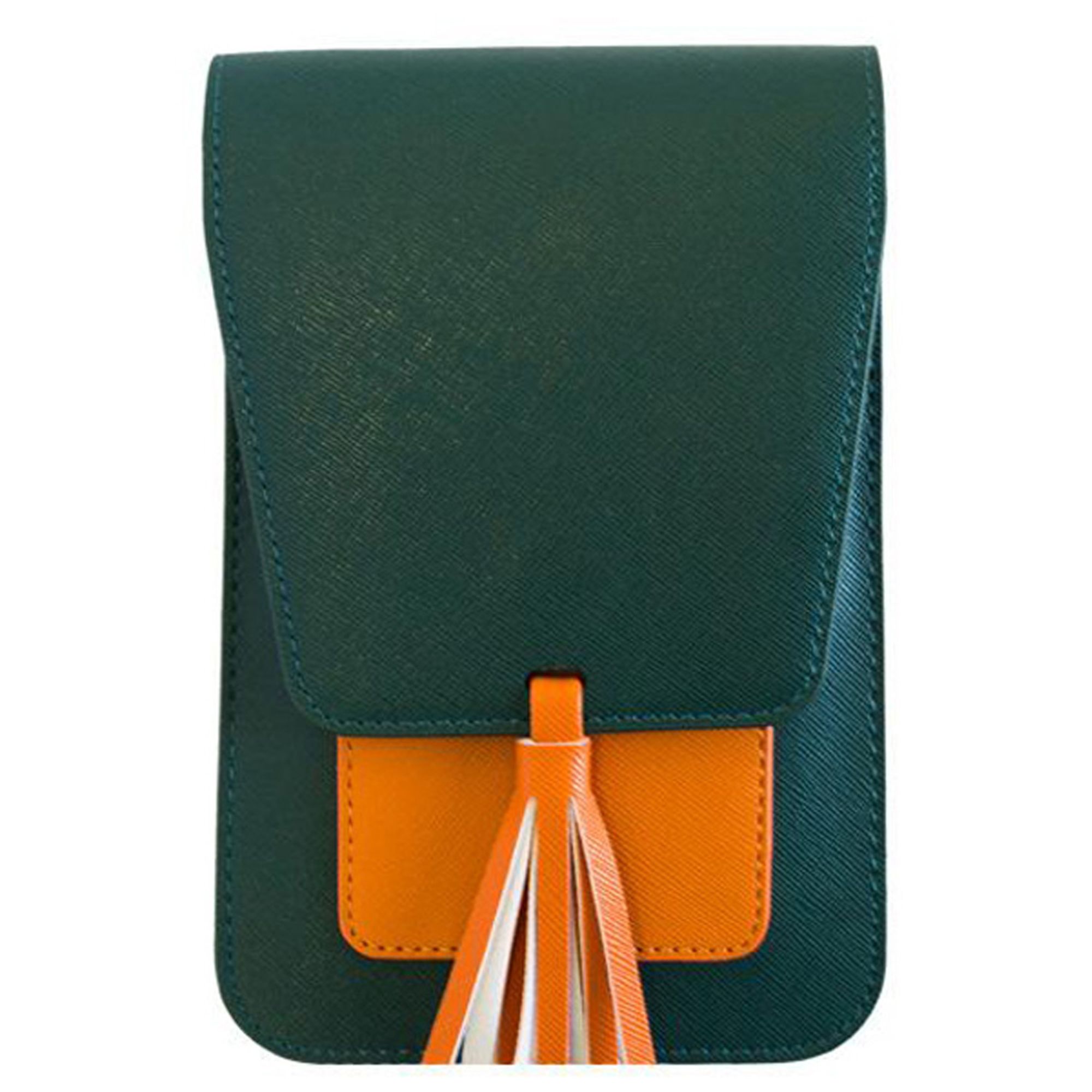 K. Carroll 7.5" Green and Orange Fashionable Harper Crossbody Bag