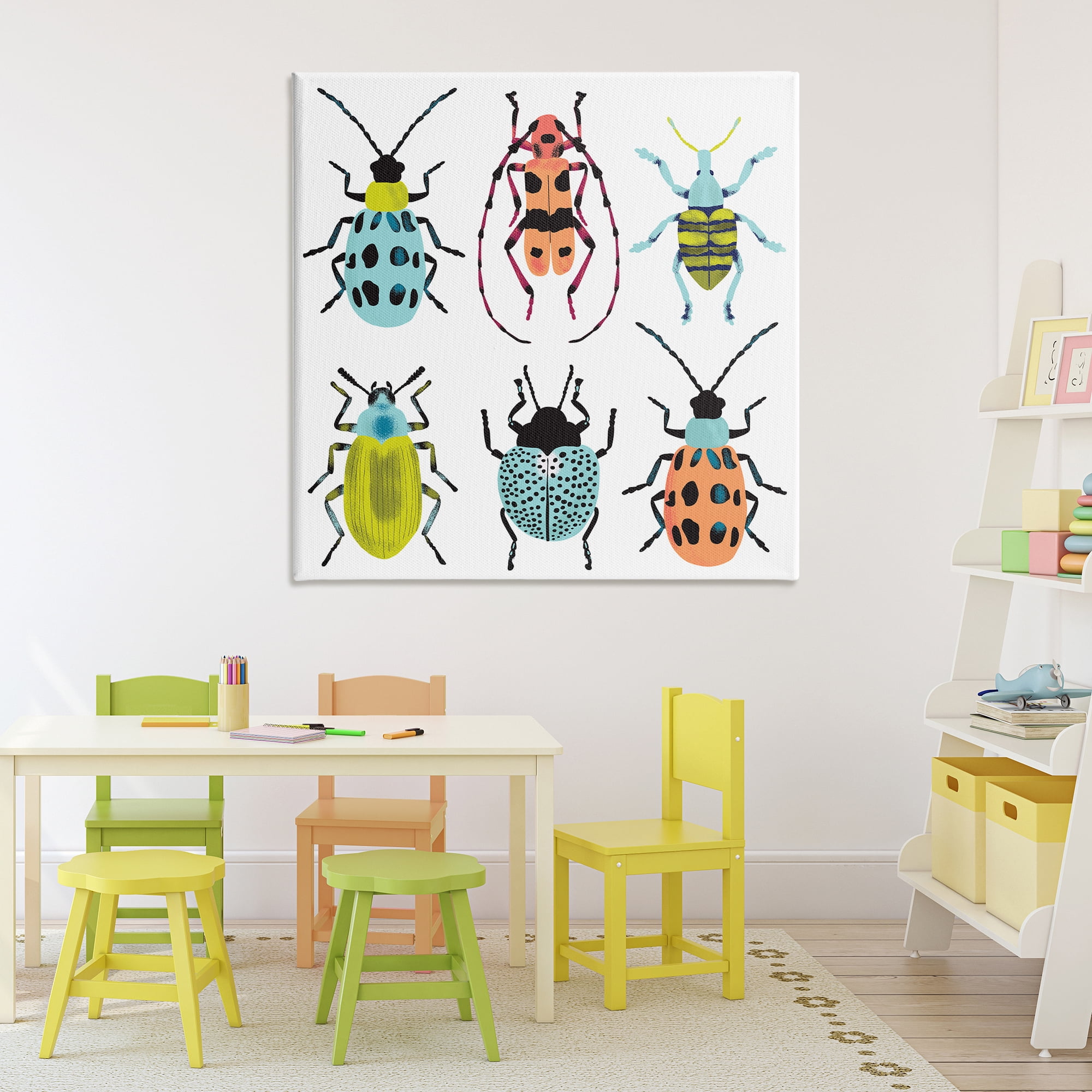 Stupell Industries Beetles & Bugs Collection Canvas Wall Art, design by Metka Hiti