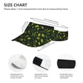 thumbnail image 3 of Rocae Green Branch Olive for Sport Sun Visor Hats Adjustable Empty Top Baseball Cap Cotton Ball Caps for Women and Men, 3 of 7