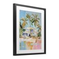 thumbnail image 3 of Stupell Industries Abstract Tropical Bungalow Black Framed Print Under Glass, design by LSR Design Studio, 16 x 13, 3 of 10