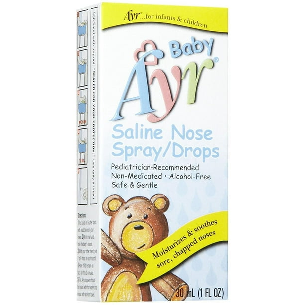 Ayr Baby Saline Nasal Spray/Drops, 1 Oz.