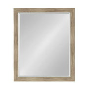 DesignOvation Beatrice Framed Wall Mirror, 25x31, Rustic Brown