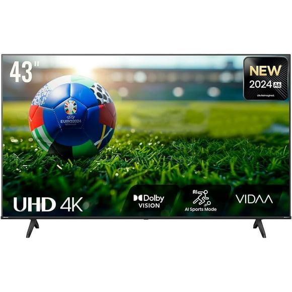 Hisense Pantalla UHD 4K de 43 43A6NV VIDAA Smart TV