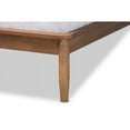thumbnail image 6 of Baxton Studio Sadler Mid-Century Modern Ash Walnut Brown Finished Wood Full Size Platform Bed, 6 of 6