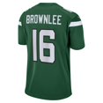 Men's Embroidery Jersey New York_Jets Jason Brownlee Gotham Green Game
