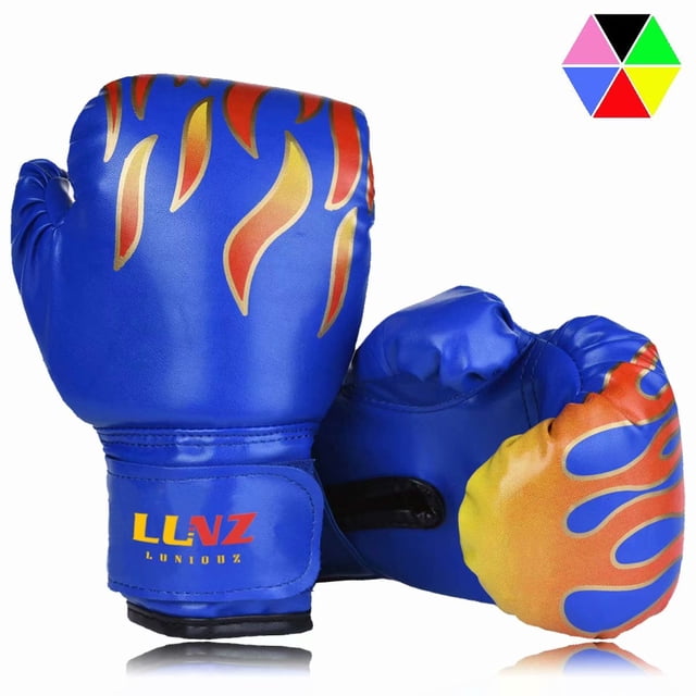 Gants de Boxe pour Enfants, Gants de Boxe en PU pour Enfants 3-10 Ans
