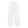 thumbnail image 5 of CHEEREAM Capri Jeans for Womens Wide Leg Trendy High Waisted Denim Pants Baggy Stretchy Summer Casual Bottoms, 5 of 8