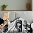 thumbnail image 3 of Modern Soft Flannel Fleece Throw Blanket, Grey Cars from Various Angles Automobile Industry Theme Vehicle, Cozy Plush for Indoor and Outdoor Use, 50" x 70", Pale Sage Green White, by Ambesonne, 3 of 5
