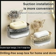 thumbnail image 4 of ‌Double Layer Soap Holder with Sponge - Butterfly Suction Cup Soap Dish for Shower & Kitchen | Quick-Draining Design Keeps Soap Dry (Removable & No Residue), 4 of 7