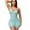 Mint Green, variant on Women's Shapewear Tummy Control Bodysuit Shaping Waist Tights Slim One-Piece Belly Bra Body Shaper Pink S