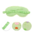 thumbnail image 2 of Unique Bargains 1 Pc Portable Funny Strap Eye Mask for Travel Green Fleece, 2 of 3
