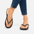 thumbnail image 4 of FITFLOP Women's Iqushion Sparkle Flip-Flops, Color: Black, Size: 10 (R08-001-080), 4 of 6