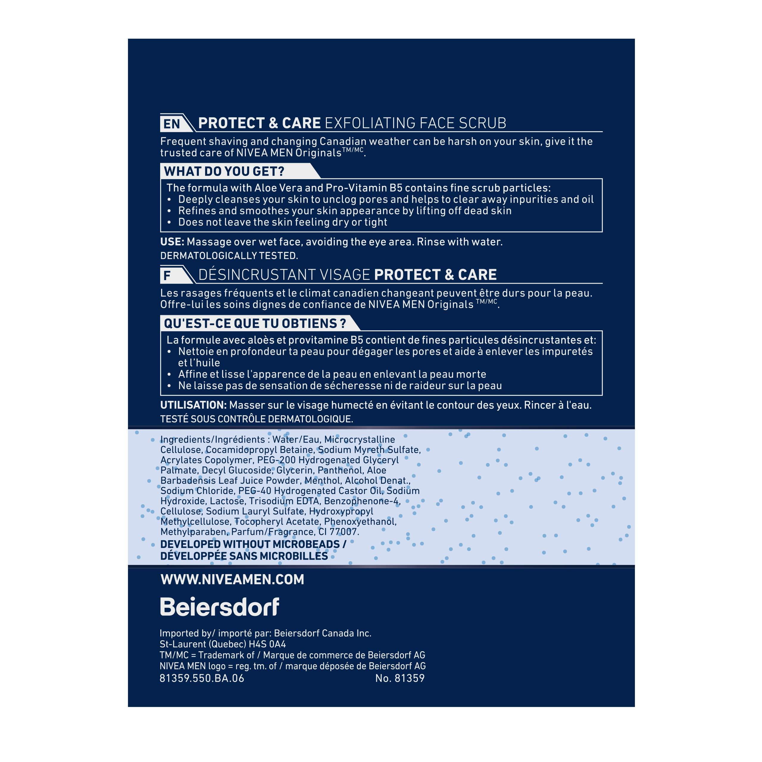 NIVEA MEN Protect & Care Désincrustant visage exfoliant