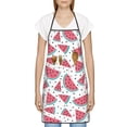 thumbnail image 3 of Pofeuu Watermelon Print Aprons with Pockets, Cute Aprons for Kitchen, Cooking, Server, Barber, Chef Apron, 3 of 7