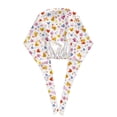 thumbnail image 3 of Kdxio Cartoon Birds & Flowers Pattern Turban Hat for Women Men Comfortable Adjustable Cleaning Working Cap with Sweatband, 3 of 8