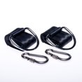 thumbnail image 3 of Kit de 2 Hamacs Ultra-Résistants avec Sangles Robustes, 150 cm, 2 Sangles de 1,5 m + 2 Mousquetons Verrouillables M8 + Sac de Rangement, force de Rupture 1000 kg, polyester, Extensible, Adapté aux Hamacs, 3 of 5