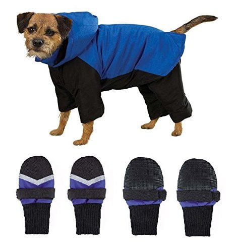 small dog snowsuit with feet