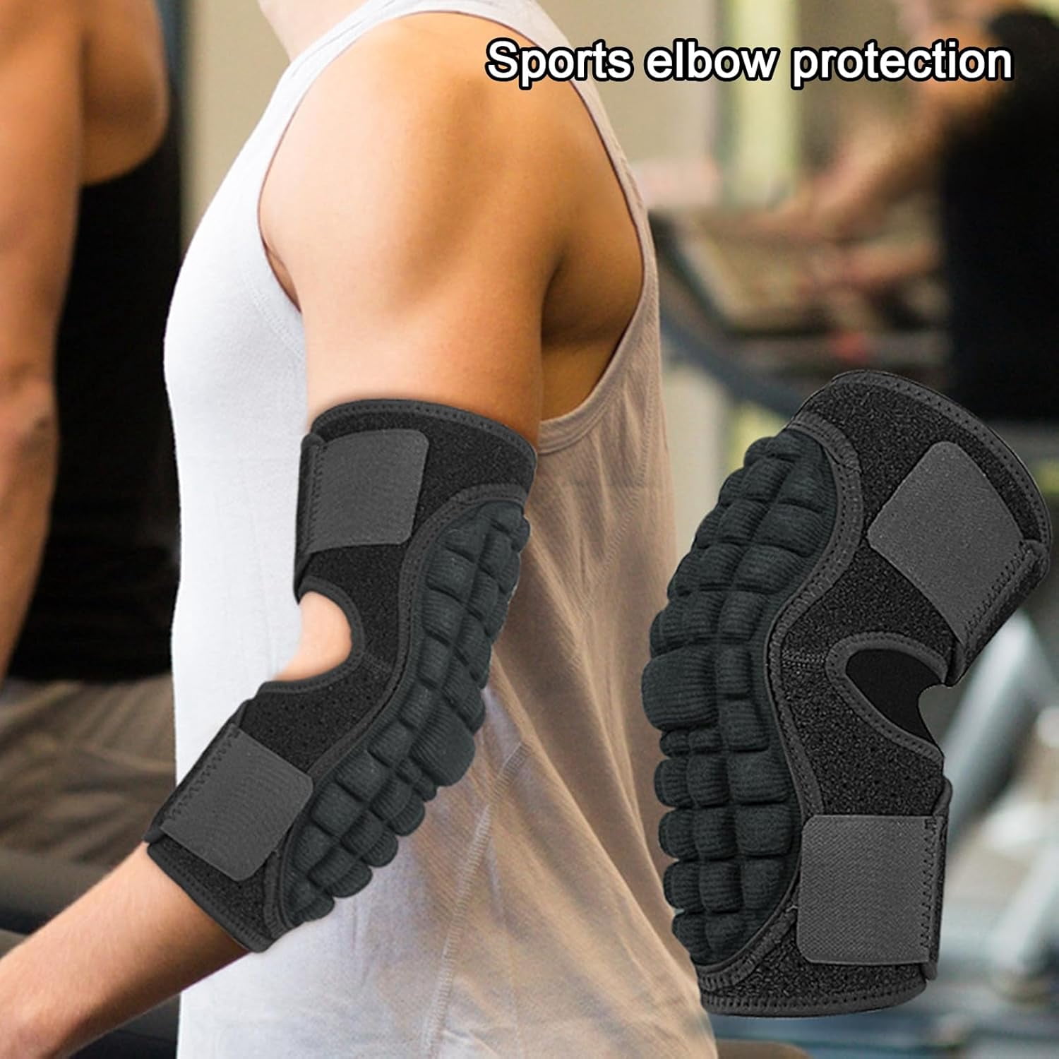 Tennis Elbow Brace, Golfers Elobw Brace, Breathable Arm Elbow Compression Sleeve for Women & Men, Pain Relief Elbow Support Pad for Football Volleyball Baseball Sports