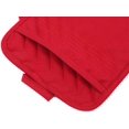 thumbnail image 2 of Pot Holders and Oven Mitts 7" X 9" Heat Resistant Cotton Pocket Pot holder Set Feature of Non Slip Kitchen Hot Pad Oven Mitts, 3-pack, Red, 2 of 14