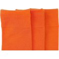 thumbnail image 6 of ToBeInStyle Pack of 3 Unisex Colorful One Size Fits Most Dress Crew Socks - Salmon, 6 of 6