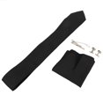 thumbnail image 4 of Juego de corbata de regalo para hombre, corbata de seda, clip de corbata, suave, ligero, cuadrado de bolsillo, gemelos, juego de 8 cm de ancho para negocios, color negro, 4 of 15