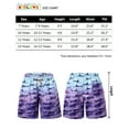 thumbnail image 6 of Boys Swim Trunks Quick Dry Swimwear Mesh Bathing Suit UPF 50+ Swimsuits with Mesh Lining 6-8 Years Shark Blue Purple, 6 of 9