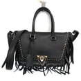 thumbnail image 1 of Pre-Owned Valentino Garavani Demiloon PW2B0A47XFT Women's Leather Handbag,Shoulder Bag Black, 1 of 19